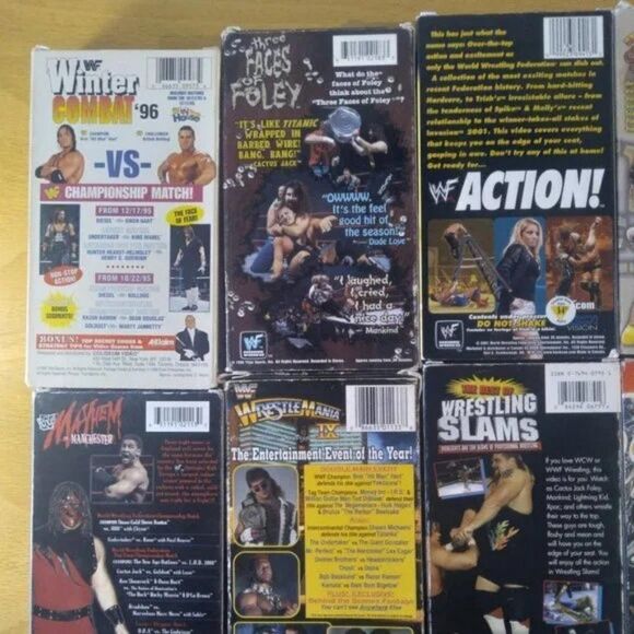 Vintage WWF WCW WWE Wresting VHS Wrestlemania Hulk Hogan Lot (13) - Picture 5 of 6